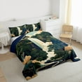 thumbnail image 3 of jejeloiu Bohemian Exotic Style Queen Comforter Set,Japanese Scenery Waterfall Bedding Sets,Beige Brown Bedding Comforter Set For Adults,Ultra Soft Home Decor Reversible,3pcs, 3 of 8
