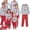 Red, variant on Family Matching Christmas Snowman Pajama Sets Cute Snowman Print Long Sleeve Parent-Child Outfit Home wear
