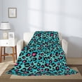 thumbnail image 2 of Rateoe Leopard 1 Pattern Flannel Throw Blanket, Ultra-soft Blanket for Bed, Couch, Car, Hypoallergenic Anti-pilling blanket-40"x30"(Vertical), 2 of 6