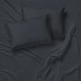 thumbnail image 1 of Cotton House - Wrinkle-Free Microfiber Sheet Set, Double Size, Dark Grey, 1 of 3