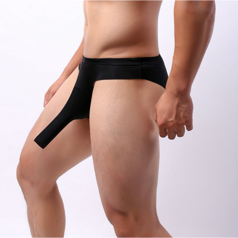 adviicd Mens Underwear Boxer Briefs Boxer Briefs For Men Pack Mens Nylon  Patchwork Underwear Boxer Underpants Briefs Mens Men's underwear Black L 