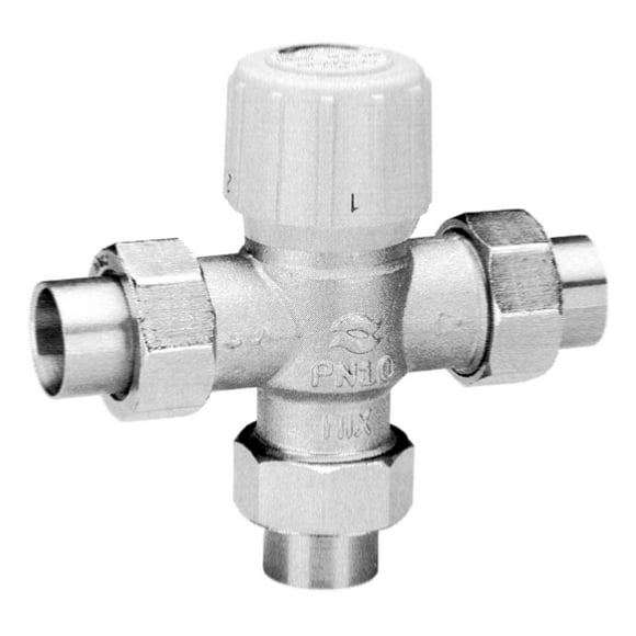 Honeywell AM101-US-1 Valve de Mélange Thermostatique Sparta, 3/4 Pouces Union-Sueur 100-145F