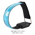 Luxshiny Rechargeable Blue LED Armband Reflective Running Gear Nylon ...
