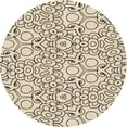 thumbnail image 1 of Ahgly Company Tapis d'Intérieur Ronds Transitionnels Bruns Lavables à la Machine, 3 Pieds Rond, 1 of 7