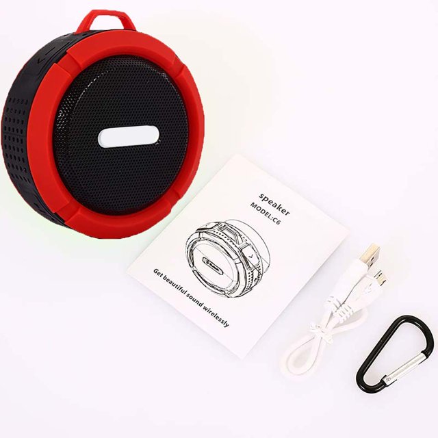 Altavoz portátil Bluetooth resistente al agua, a prueba de golpes, a prueba de polvo, accesorios de música para viajes al aire libre