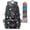 Black Base Floral, variant on 40L Lightweight Packable Hiking Backpack, Waterproof Travel Daypack