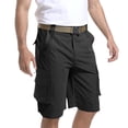 thumbnail image 5 of Migroa Men's Hiking Cargo Shorts with Zipper Pockets Lightweight Outdoor Work Camping Sport Golf Casual Travel Fishing Multipocket Black 3Xl, 5 of 8
