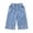 Light Blue, variant on Shadoumai Girls Denim Pants Summer Lightweight Embroidery Baby Toddler Loose Fit Cropped Trousers Fashionable Casual Outwear