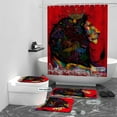 thumbnail image 5 of Environmentally friendly polyester waterproof printed animal bathroom shower curtain, household partition curtain, 70“x 70”, 5 of 8