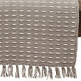 thumbnail image 3 of Saro Lifestyle Dashed Woven Long Table Runner Grey 16x72", 3 of 5