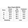 thumbnail image 2 of Shorts en Lin et Coton pour Femmes Rouille Rouge/noir/gris avec Poches, 2 of 6