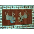 thumbnail image 1 of Ahgly Company Indoor Rectangle Animal Light Blue Traditional Area Rugs, 5' x 7', 1 of 4
