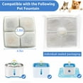 thumbnail image 3 of 16-Pack Replacement Filters for Cat Fountain, Triple Filtration System Pet Cat Fountain Filter Replacement for 84oz/2.5L Square Automatic Pet Water Fountain,White, 3 of 5