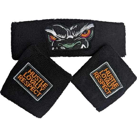 JOHN CENA Beware of Dog Headband Wristbands Set WWE