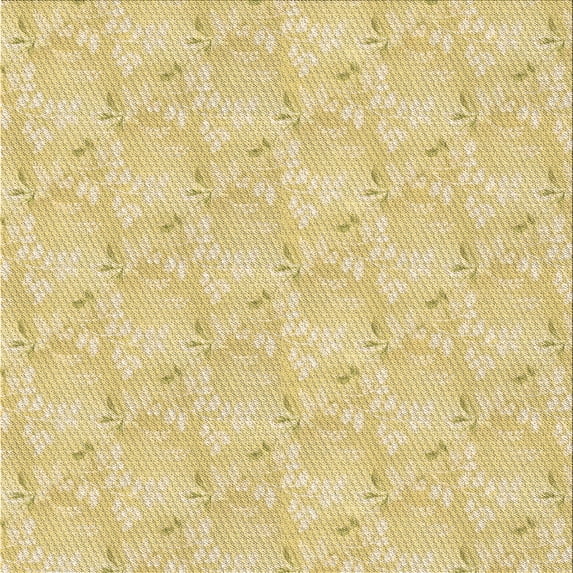 Ahgly Company Machine Washable Indoor Square Transitional GoldenRod Gold Area Rugs, 6' Square