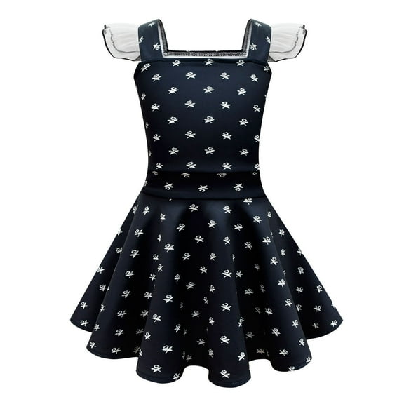 SUEE Girls Black Costumes Dress for Girls Princess Halloween Outfits for 3-10Y