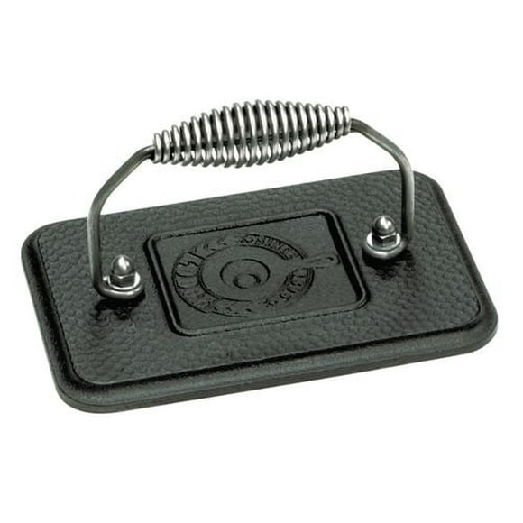Lodge 6.75 x 4.5 Inch Cast Iron Grill Press