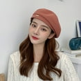 thumbnail image 3 of French Wool Beret Hat for Women-Solid Color Classic Slouchy Knit Beanie Winter Warm Artist Painter Hat, 3 of 5