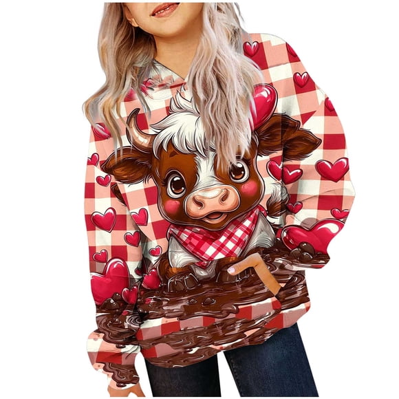 Chemises pour Garçons, Haut à Manches Longues Col Rond Décontracté pour Garçons Filles, Sweat à Capuche pour Enfants