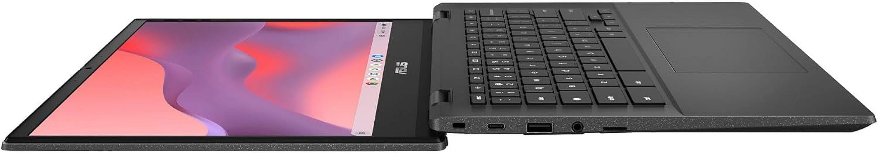ASUS CM14 Chromebook 14" FHD LED-backlit Display Laptop, MediaTek Kompanio 520, 4GB DDR4 Memory, 64GB eMMC, Long Battery Life, Gravity Gray, Chrome OS with Mazepoly Accessories