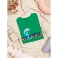 thumbnail image 3 of California Beach Days Wave Shaped T-Shirt Women -Image by Shutterstock, Female Large, 3 of 4