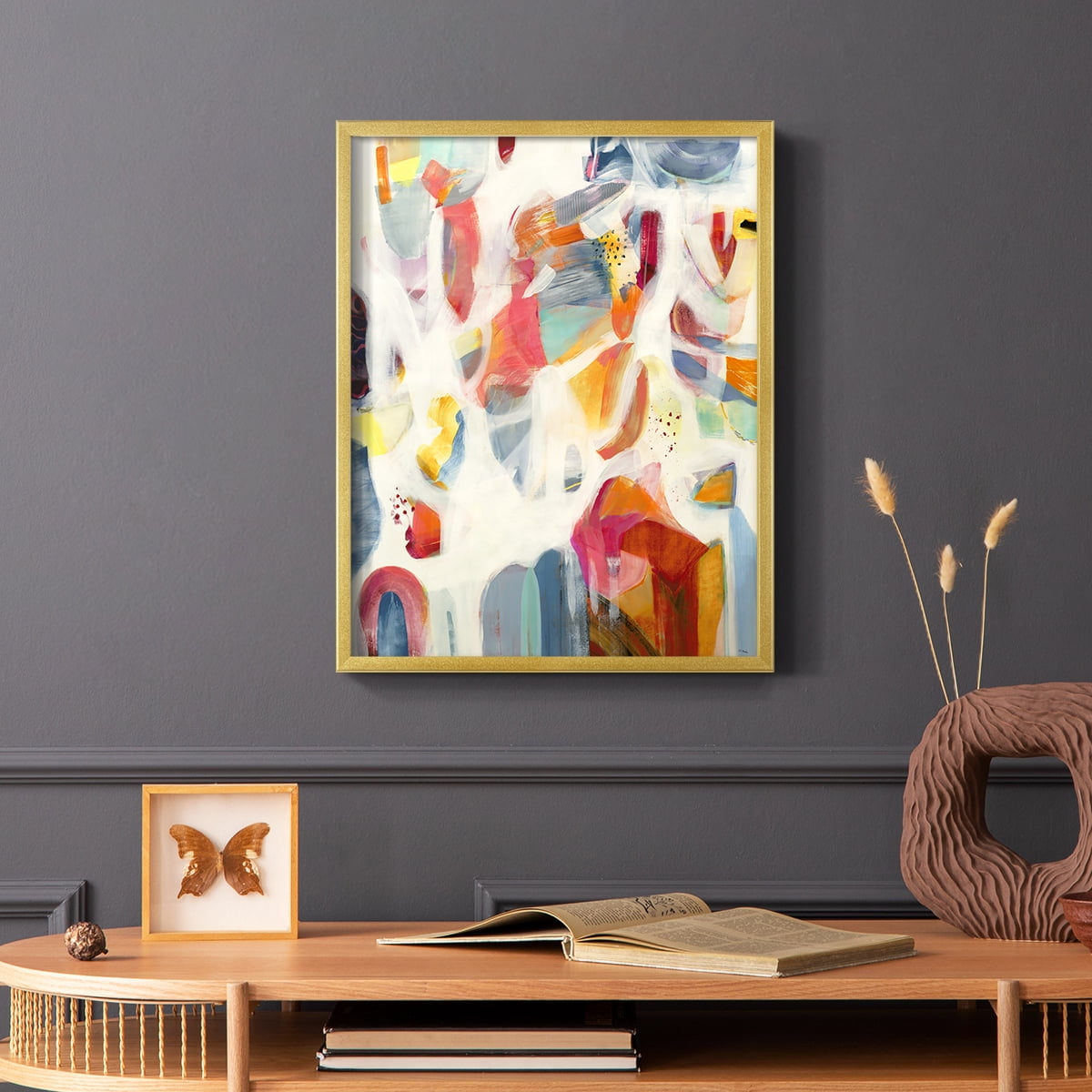 Reawaken in Gold Solid Wood 22 x 28 Framed Print