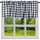 thumbnail image 1 of Paquete de 2 cortinas opacas con diseño de cuadros escoceses, color blanco y negro, 40,6 x 142,4 cm, 1 of 7