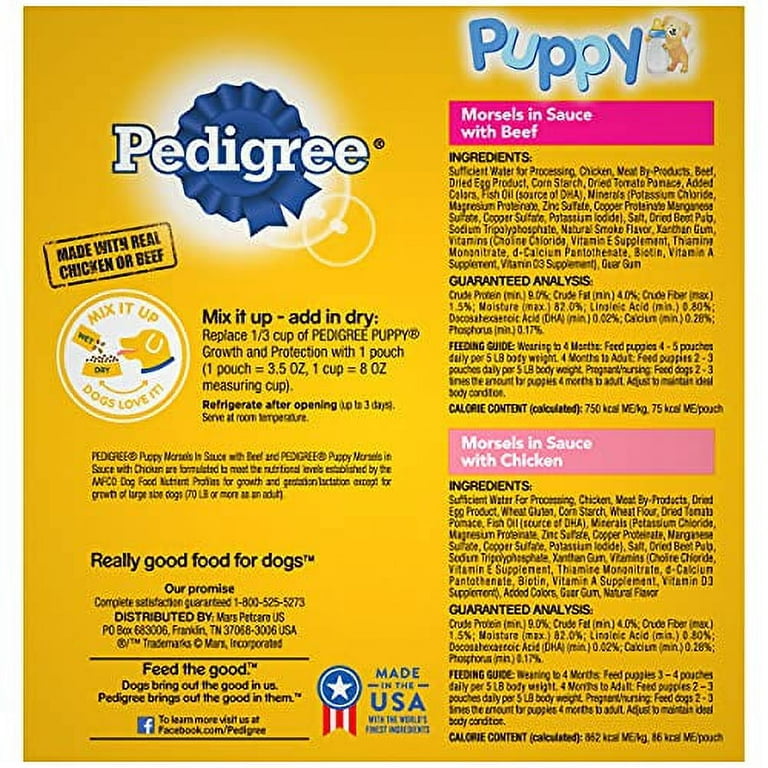 Pedigree 2024 puppy walmart