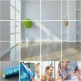 thumbnail image 2 of YUANOU 15*15cm Glass Mirror Tiles Wall Sticker Square Self Adhesive Stick On DIY Home(16pc), 2 of 7