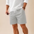 thumbnail image 5 of Pafei Tyugd Mens Mesh Shorts with Pockets 7 Inch Breathable Cozy Athletic Shorts Elastic Drawstring Waisted Workout Shorts for Summer Gray M, 5 of 6