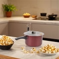thumbnail image 6 of BOKYAN Stainless Steel Stovetop Popcorn Popper Hand Operated Popcorn Maker Machine for Delicious Homemade Snacks Gas Stove Induction Cooker Compatible Includes 10 Pieces Silver 11.2 inches / 28.5 cm, 6 of 9