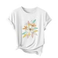 thumbnail image 2 of Women's Tops Under $5 XL Printed Casual Short Sleeved T-shirt Comfortable Top, 2 of 4