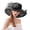 Black, variant on Women Derby Fascinator Hat Organza Wedding Hats Victorian 2026 Wide Brim Tea Party Hat