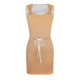 thumbnail image 1 of Vestidos de Lino Para Mujer Vestido Casual Elegante Hasta La Rodilla Liso A La Moda Para Mujer, 1 of 2