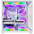 thumbnail image 2 of Hoengager Gaming PC -Intel i7-12700F 2.1GHz -GeForce RTX 4060 8GB -32GB DDR4 3200MHz- 1TB M.2 SSD -RGB Fans -WIFI &BT ,HDMI- Liquid Cooler- Windows 11 Pro Desktop -White, 2 of 6