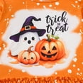 thumbnail image 5 of WeeBloom Girls Halloween Outfits Hallowmas Set Cute Pumpkin Print Long Sleeve Blouse With Lace Trim Flared Pants For Kids Party Dress Up Girl Outfit,Red 1-2 Years, 5 of 9