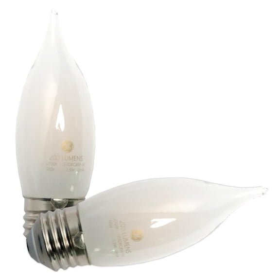 GE 66274 - LED3DFCAM-W Candle Tip LED Light Bulb