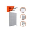 thumbnail image 7 of EastVita Metal Privacy Screen 72 inch H X 47 inch W Outdoor Privacy Screens And Panels Freestanding Decorative Fence For Patio Lawn Garden Deck Balcony Home Outdoor Divider With Stand, 7 of 7