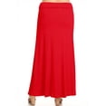 thumbnail image 3 of MOA COLLECTION Plus Size Pencil Skirt - Sexy High Waist, Solid Color, Knee Length, 3 of 4