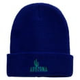 thumbnail image 5 of Arizona State Textured Vintage Embroidered Waffle Knit Cuff Beanie - Royal OSFM, 5 of 5