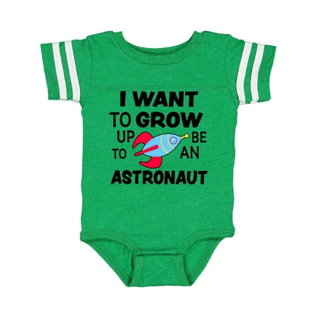 

Inktastic I Want To Grow up To Be an Astronaut Gift Baby Boy or Baby Girl Bodysuit