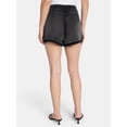 thumbnail image 3 of Madden NYC Women’s Asymmetrical Wrap Denim Skort, Sizes XXS-XXL, 3 of 5