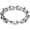 Silver01 8.86 Inches, variant on Men's Rivet Stainless Steel Bracelet, Steel Nail Gothic Vintage Link Chain Hip Hop Biker Punk Rock Edgy Streetwear Jewelry Gift 8.66"-9.05"