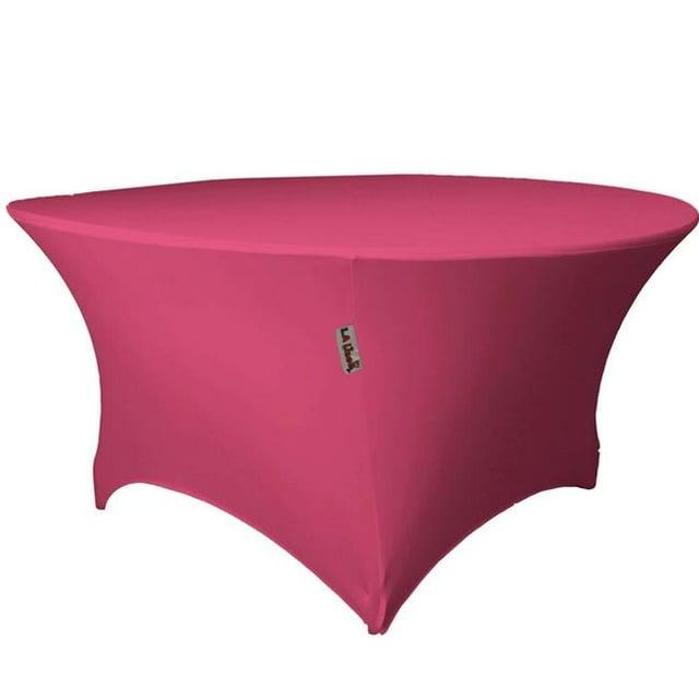 Nappe Ronde en Spandex, Fuchsia - 72 x 30 Po.