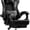 Black & Gray, variant on HLDIRECT Ergonomic Gaming Chair with Footrest, Gamer Chair with Lumbar & Headrest, Computer Chair for Adults, Black