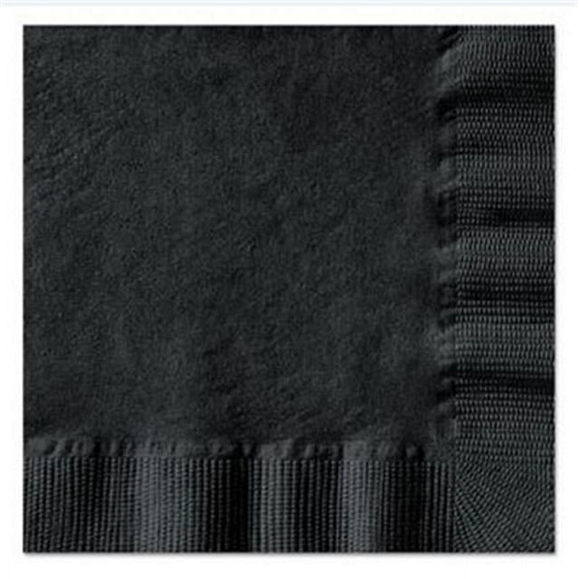 HFM 20212 10 x 10 in. Embossed Beverage Napkins, Black - 1-Ply