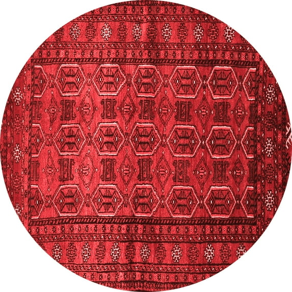 Ahgly Company Indoor Round Persian Red Traditional Area Rugs, 5' Round