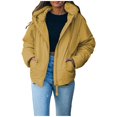 thumbnail image 2 of Vedolay Winter Coat Women 2023 Outerwear Overcoat Double Long Peacoat Yellow,L, 2 of 3