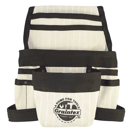 UPC: 0819972022770 | GRAINTEX 9 Pocket Nail & Tool Pouch Rip-stop Canvas for Constructors  Electricians  Plumbers  Handymen