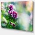thumbnail image 2 of Fleurs Roses sur Fond Vert - Impression d'Art Floral sur Toile, 2 of 3